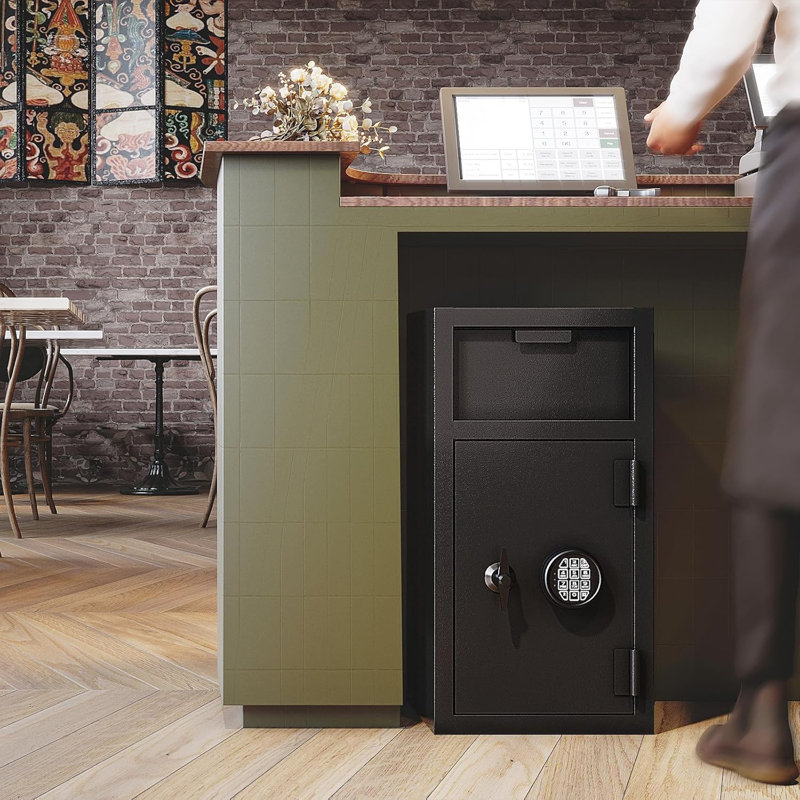 Kaer 4 Cub Commercial Front-drop Safe Box Fireproof Waterproof